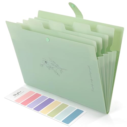 upgraded SKYDUE Expanding File Folder with 5 Pockets,