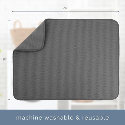 Classic S&T INC. Dish Drying Mat XL, 18” x for Daily Use